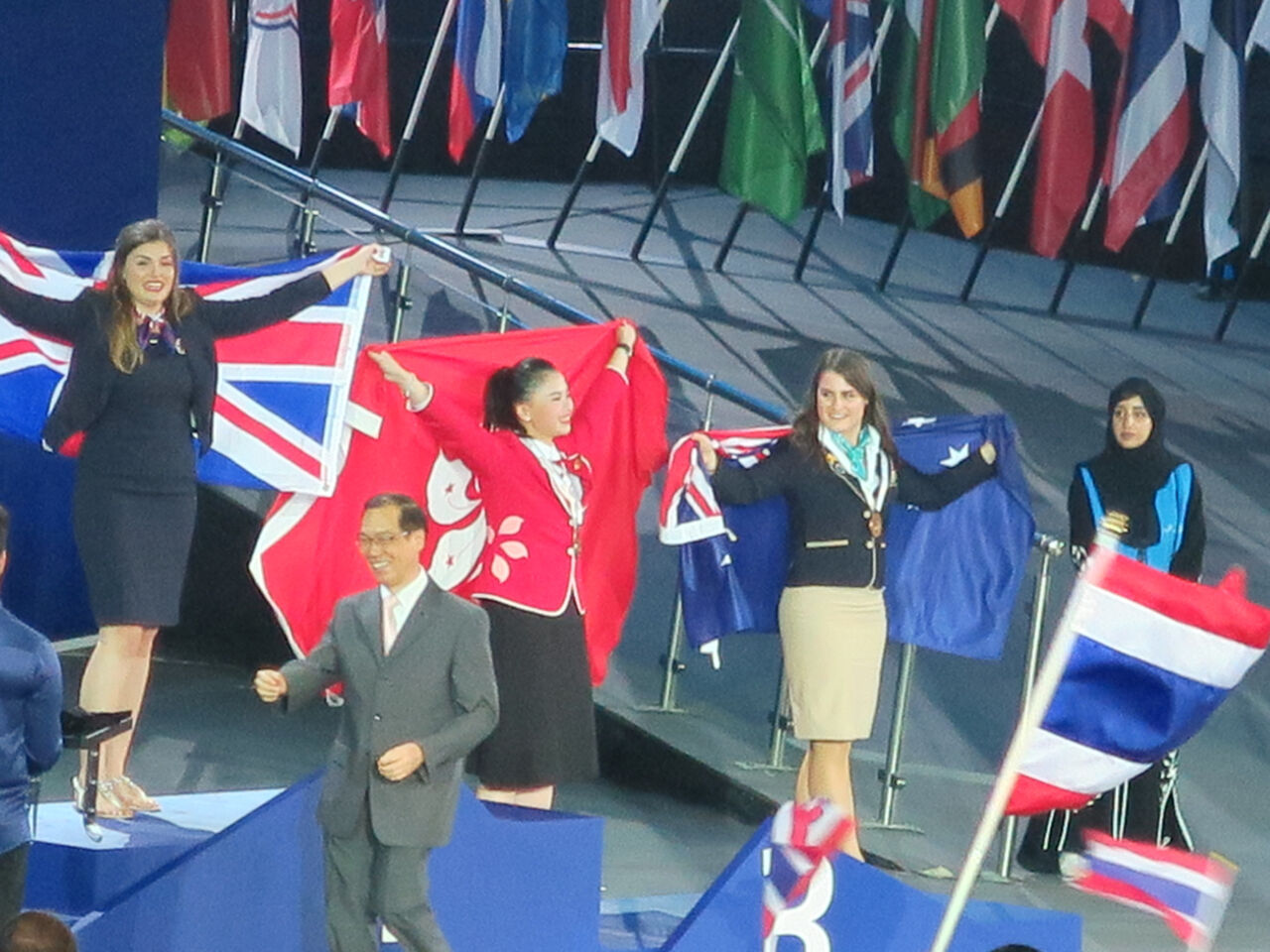 First place competition winner in the WorldSkills Hong Kong, China photo competition depicting Beauty Therapy bronze medal winner Wai-Yin Lau during the Closing Ceremony of WorldSkills Abu Dhabi 2017.

 
