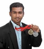 India wins its first medal