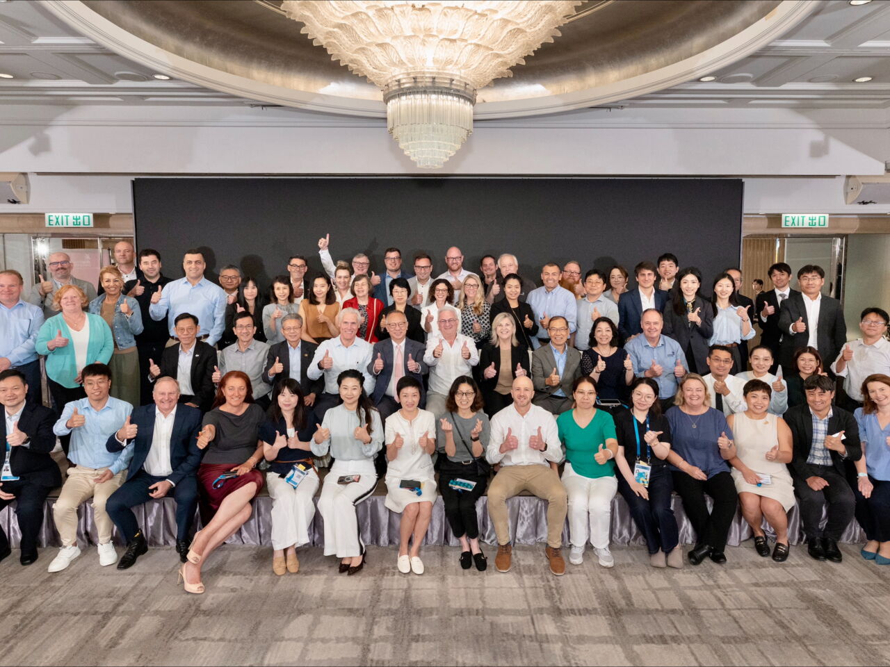 Participants pose inside for a group photograph at the second face-to-face workshop held on 23-25 July in Hong Kong, China. 
